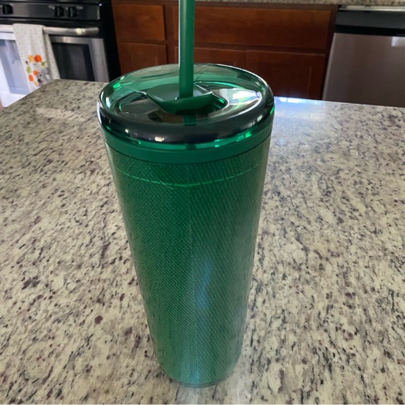 Starbucks "green apron" 24oz tumbler 2024 employee edition straw coffee - Picture 3 of 7